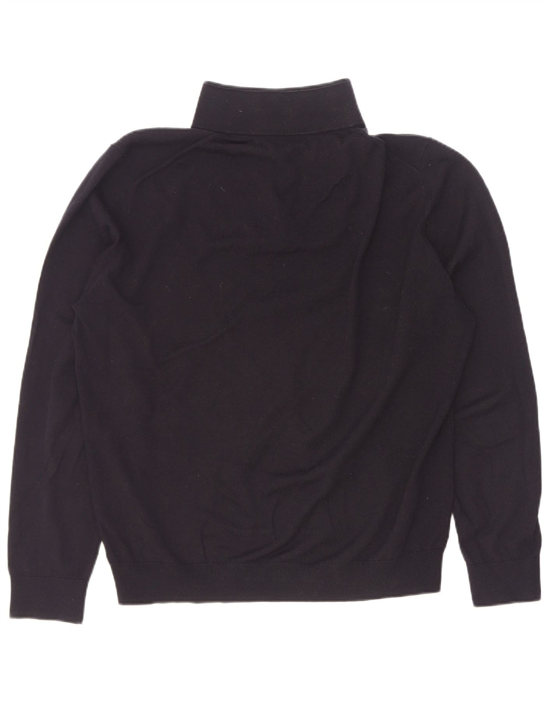 Reiss Herren-Pullover mit Reißverschluss, XL, schwarze Wolle