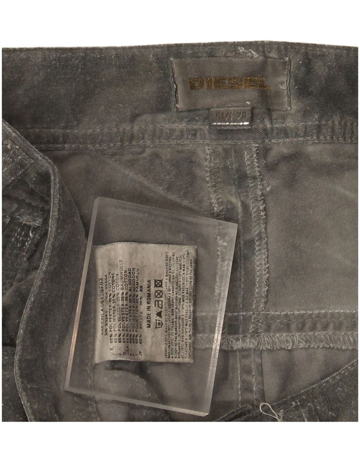 Diesel Damen Slim Freizeithose W28 L31 Graues Camouflage-Polyester