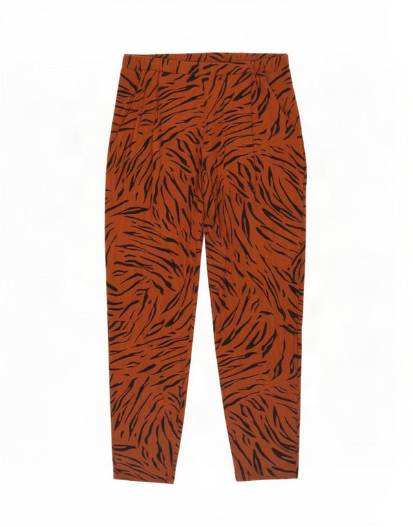 Marks & Spencer Damenhose UK 14 Large W32 L29 Braun Animal Print