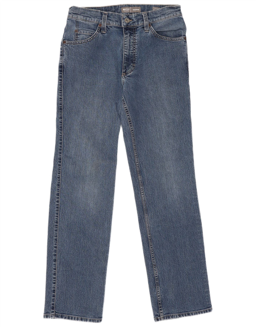 Mustang Herren Tramper Slim Jeans W32 L32 Blaue Baumwolle