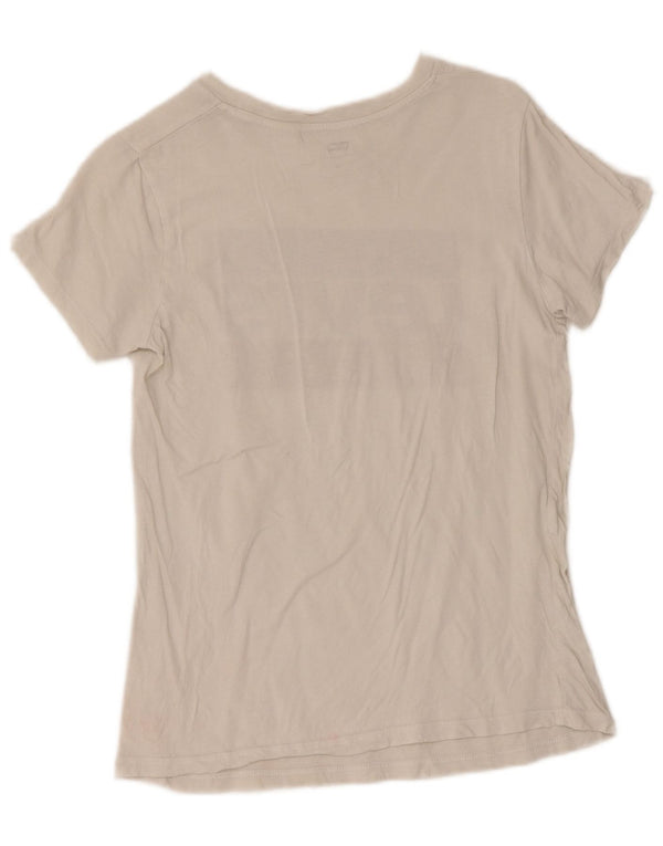 Levi's Damen Grafik-T-Shirt-Oberteil UK 6 XS Weiß