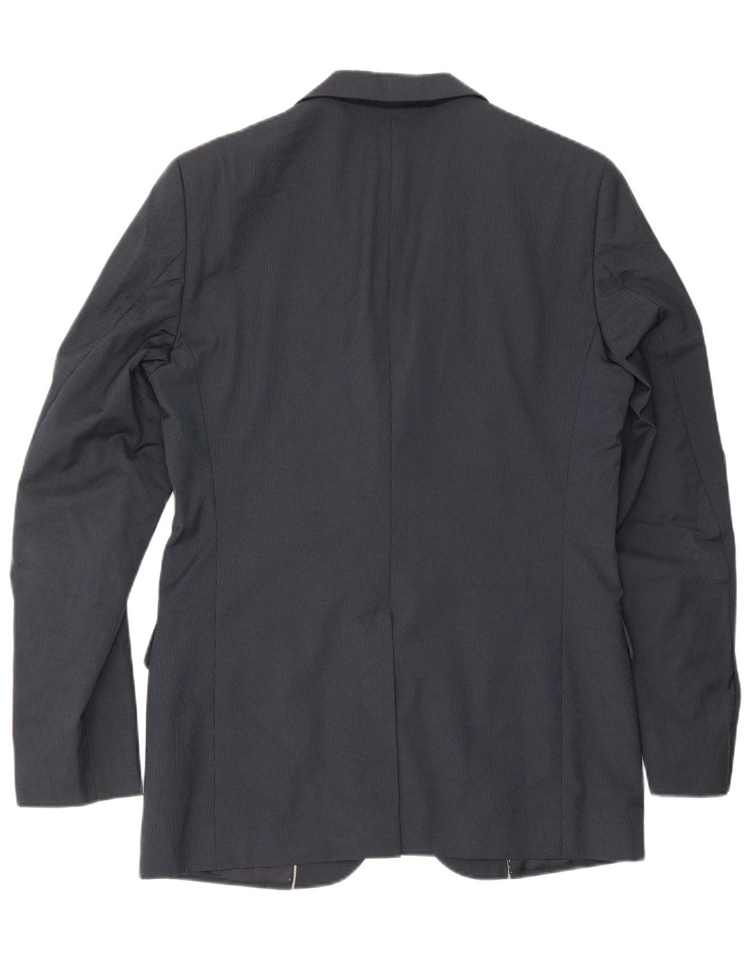 Massimo Dutti Herren-Blazer mit 2 Knöpfen, EU 48, mittelblau, Nadelstreifen