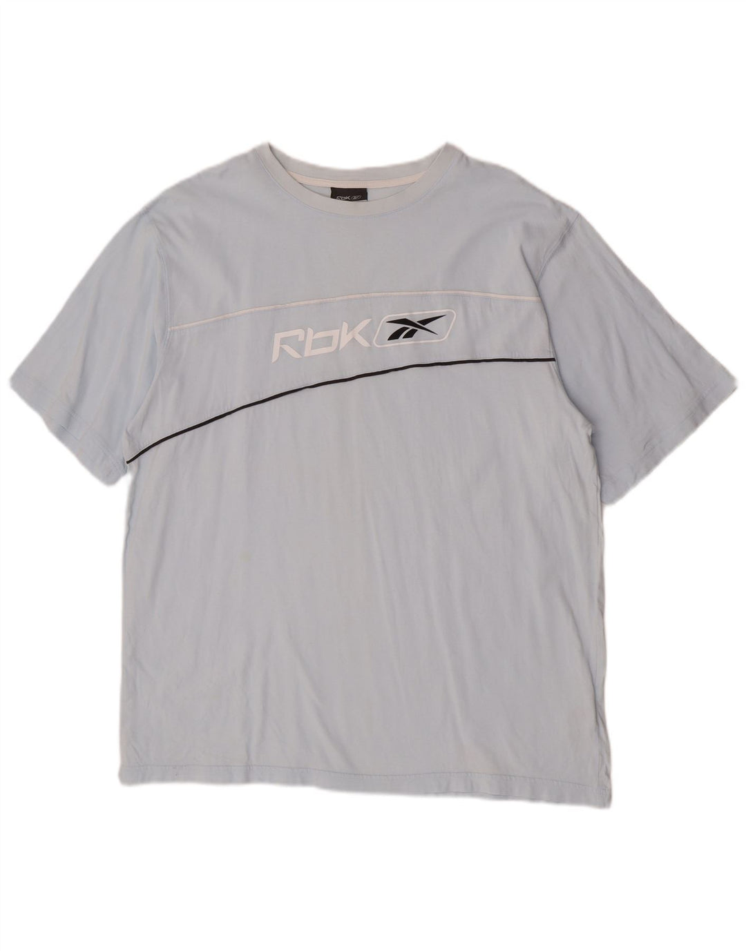 Reebok Herren Grafik T-Shirt Top 2XL Blau Baumwolle