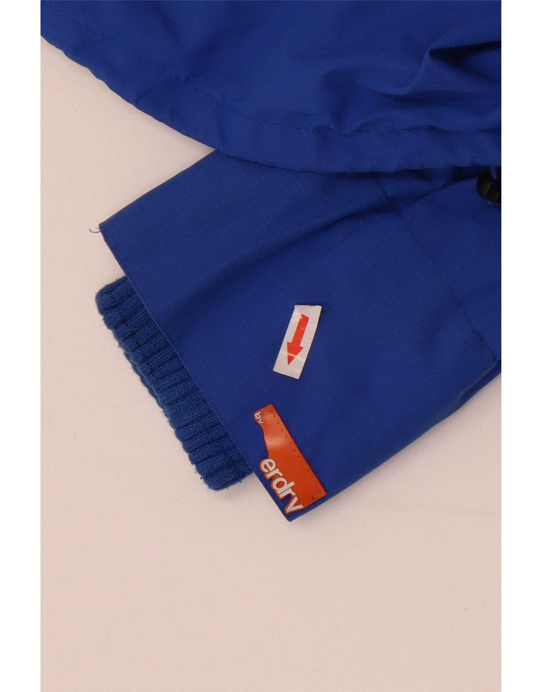 Superdry Damen Regenjacke UK 12 Mittelblaues Nylon