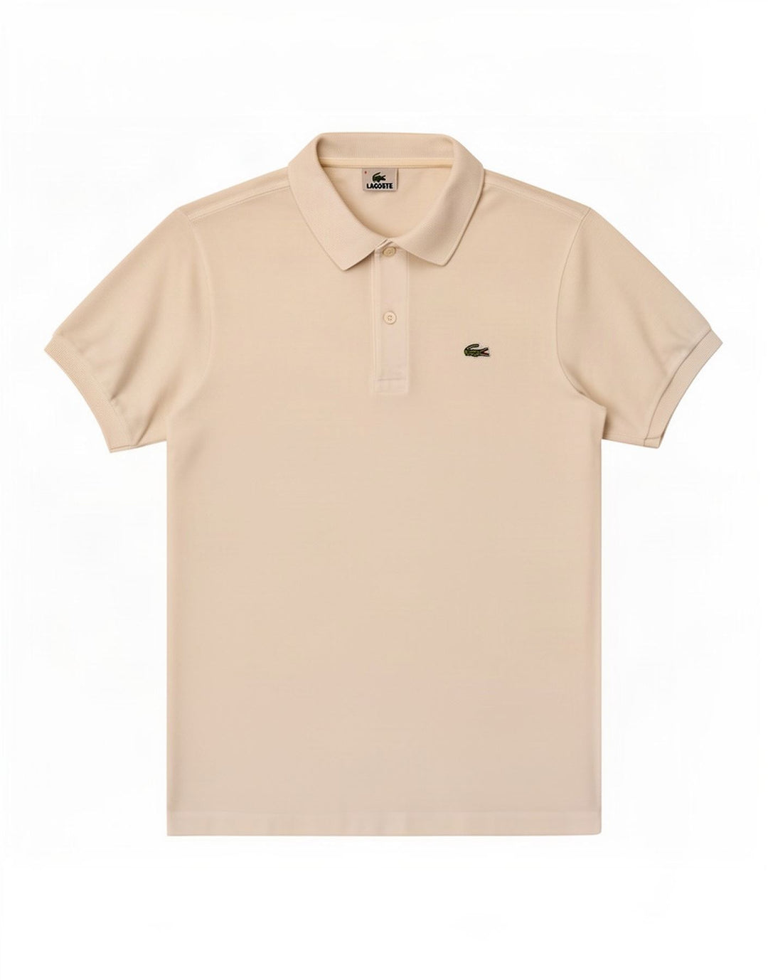 Lacoste Herren-Poloshirt, Größe 4, mittelweiße Baumwolle