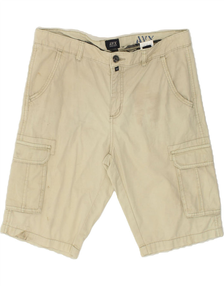 AVIREX Mens Cargo Shorts IT 50 Large W34 Beige Cotton Vintage Avirex and Second-Hand Avirex from Messina Hembry 