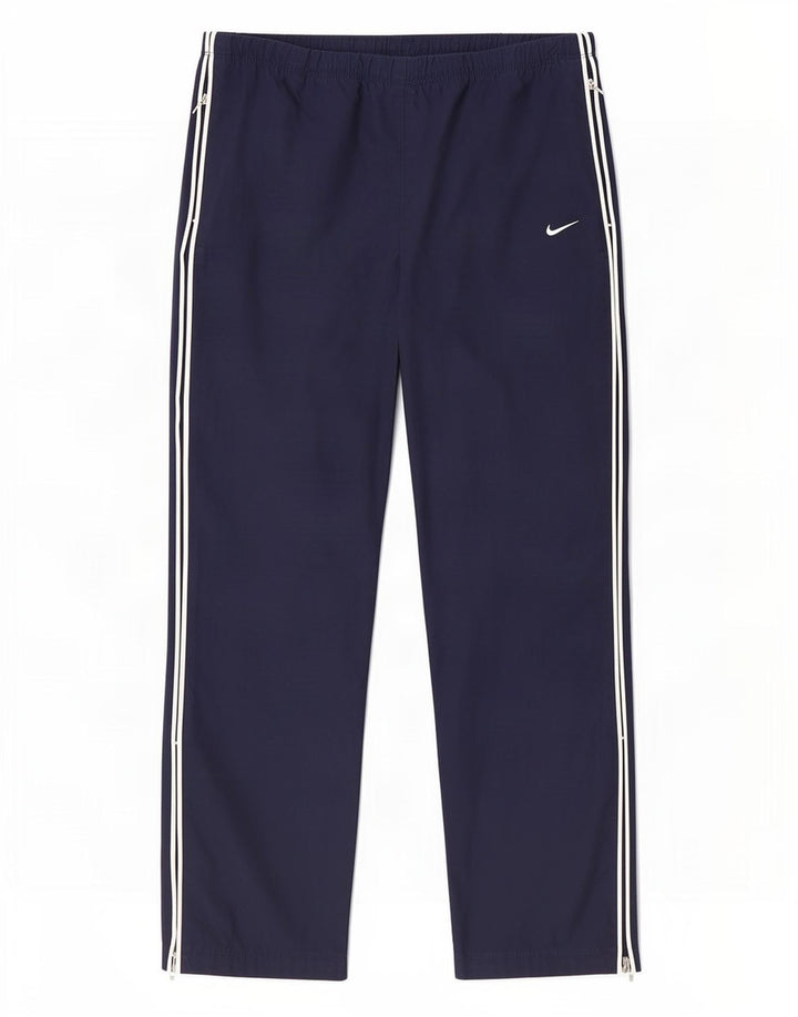 Nike Damen-Trainingshose UK 14/16 Large Marineblau Polyester