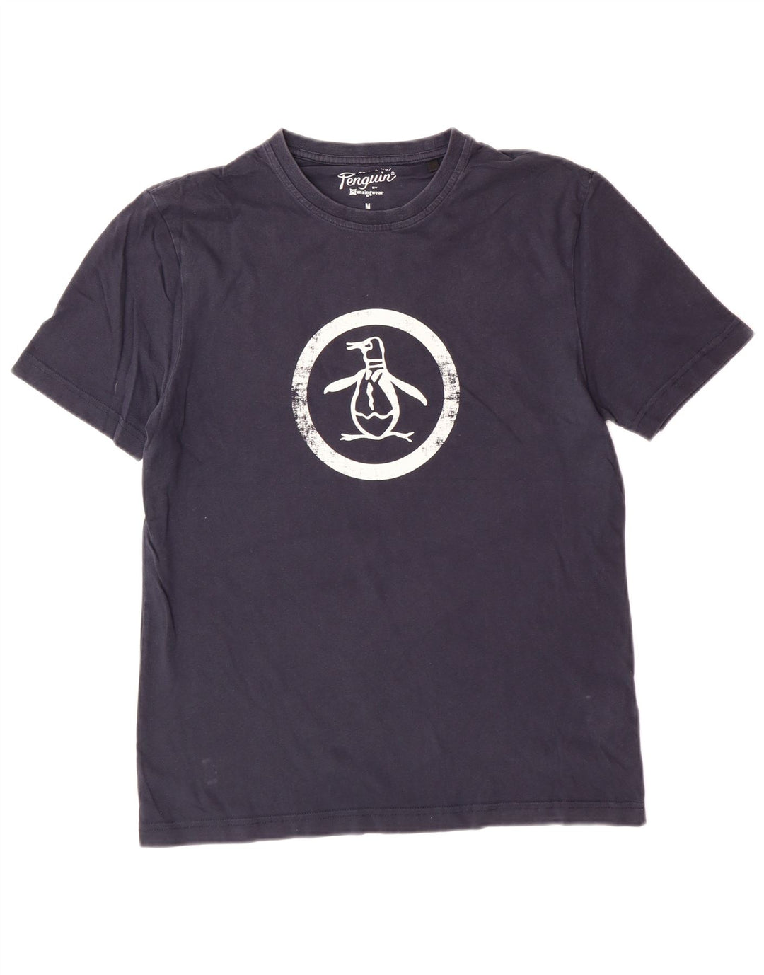 PENGUIN Herren-T-Shirt mit Grafik, mittelmarineblaue Baumwolle