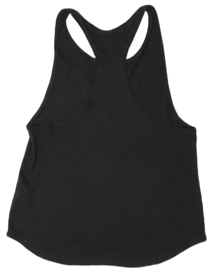 Adidas Damen Graphic Vest Top UK 16/18 Large Schwarz Polyester