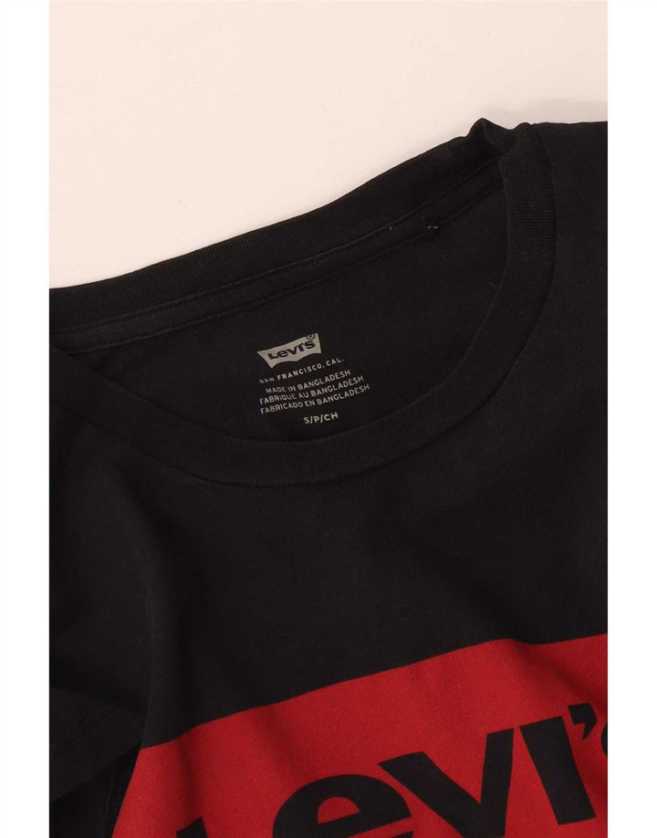 Levi's Herren T-Shirt mit Grafik, Größe S, Schwarz