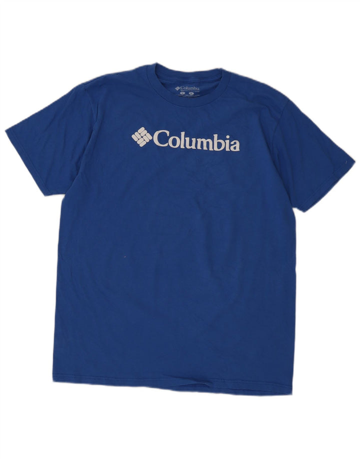 Columbia Herren-T-Shirt mit Grafik, groß, aus blauer Baumwolle