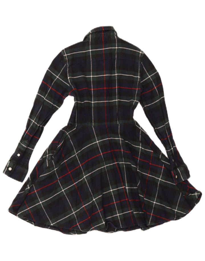 POLO RALPH LAUREN Langarm-Hemdkleid für Mädchen, 6–7 Jahre, Marineblau kariert