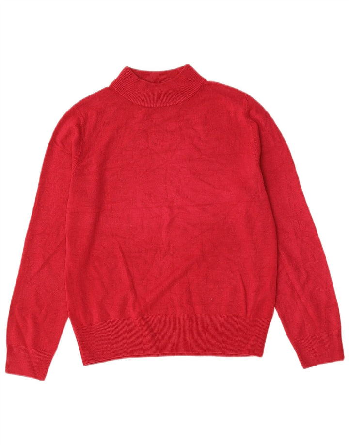 Marks & Spencer Rollkragenpullover für Damen, UK 12, Mittelrot, Acryl
