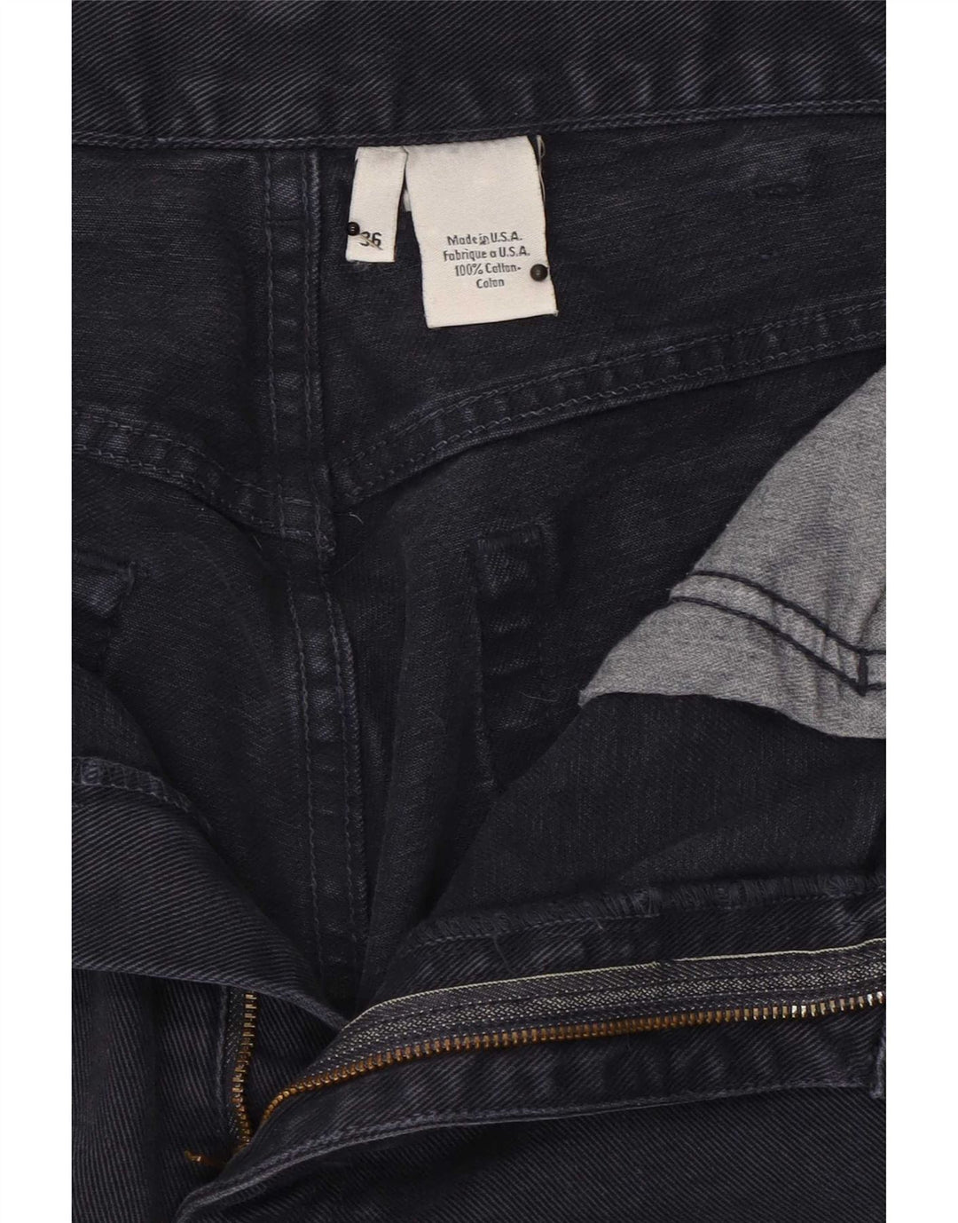 Calvin Klein Herren Straight Jeans W36 L33 Marineblaue Baumwolle
