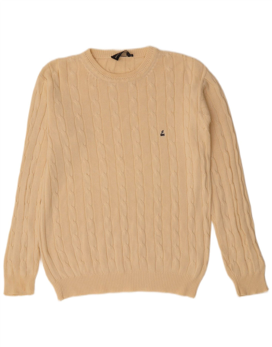 DANIEL HECHTER Herren-Pullover mit Rundhalsausschnitt, EU 48, Mittelbeige