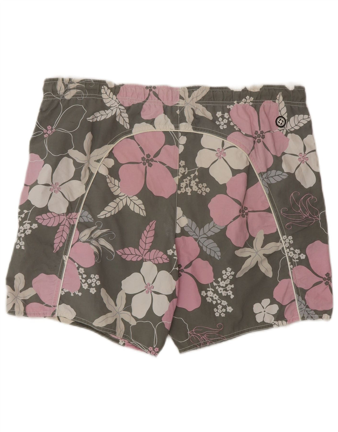 Colmar Herren-Badeshorts, EU 52, groß, grau, geblümt, Polyester