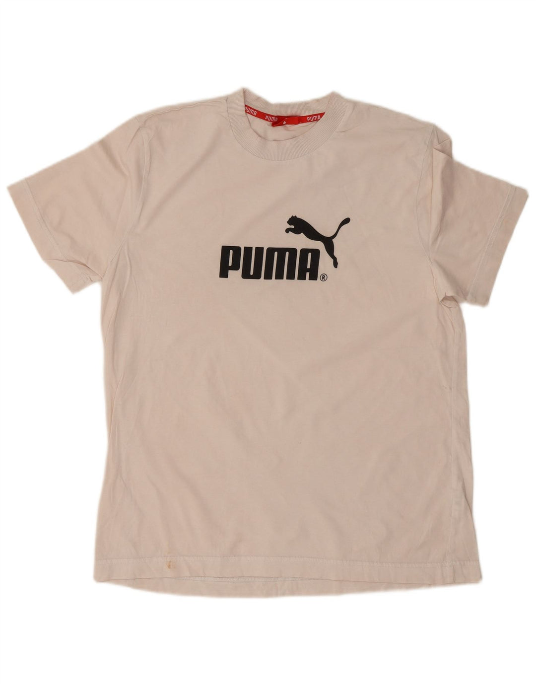 Puma Herren-T-Shirt mit Grafik, groß, aus weißer Baumwolle