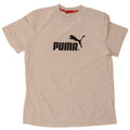 Puma Herren-T-Shirt mit Grafik, groß, aus weißer Baumwolle