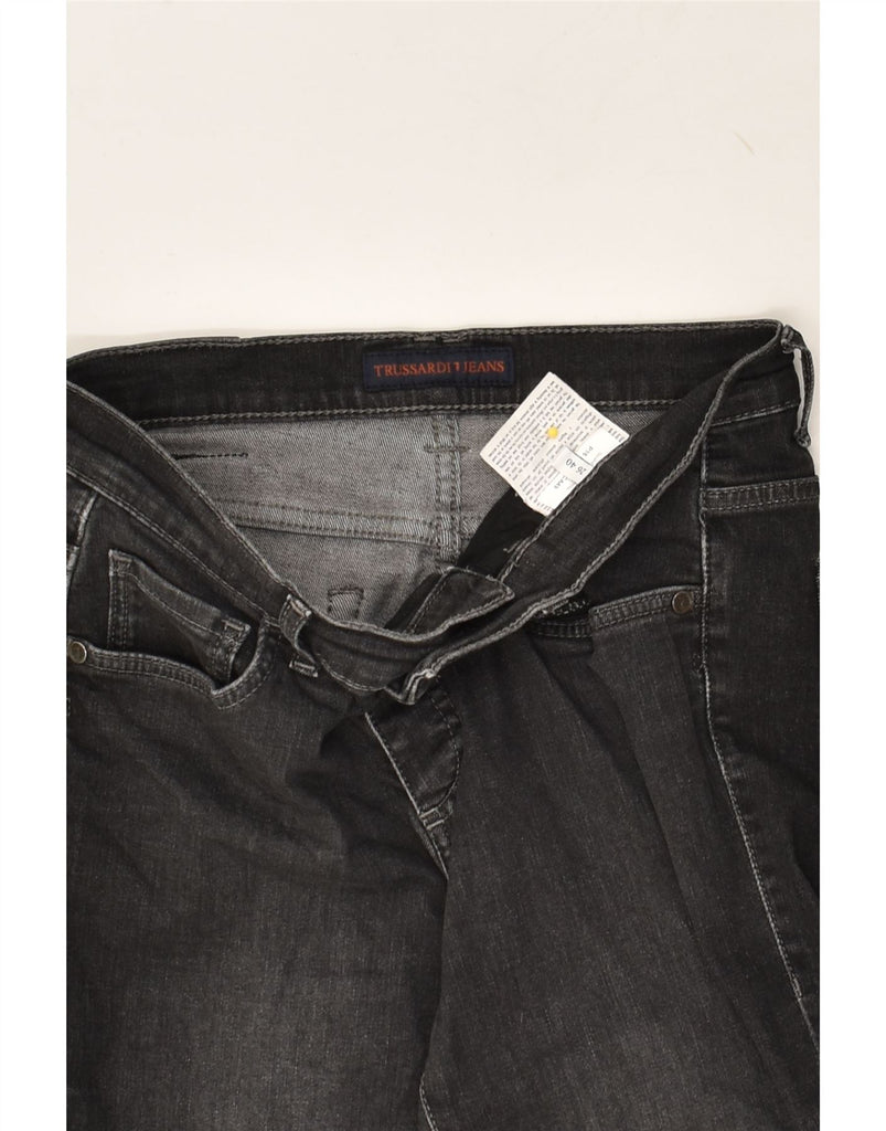 TRUSSARDI Womens Slim Jeans W26 L40 Black Cotton | Vintage Trussardi | Thrift | Second-Hand Trussardi | Used Clothing | Messina Hembry 