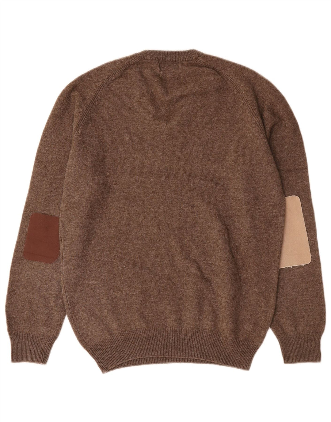 Marks & Spencer Herren-Pullover mit V-Ausschnitt, kleine braune Lammwolle