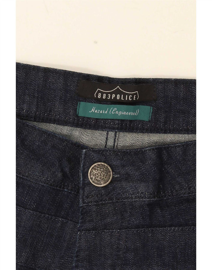 883 Police Herren Engineered Regular Fit Straight Jeans W38 L30 Marineblau