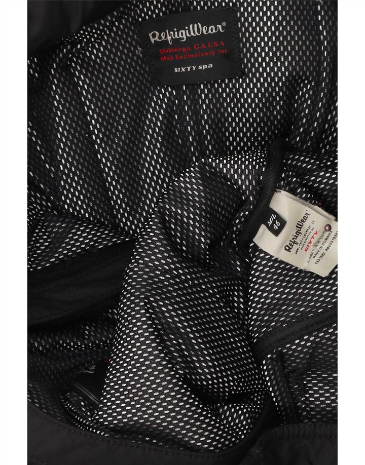 Refrigiwear Wattierte Damenjacke mit Kapuze IT 46 Large Schwarz Polyester