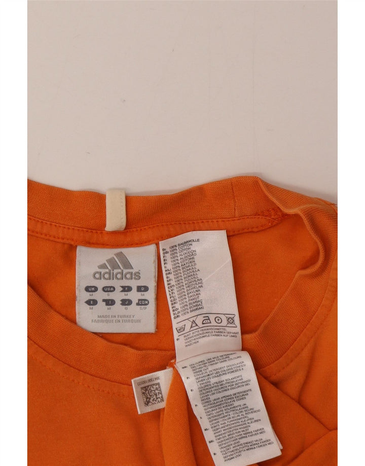 Adidas Herren T-Shirt Top Mittelorange Baumwolle