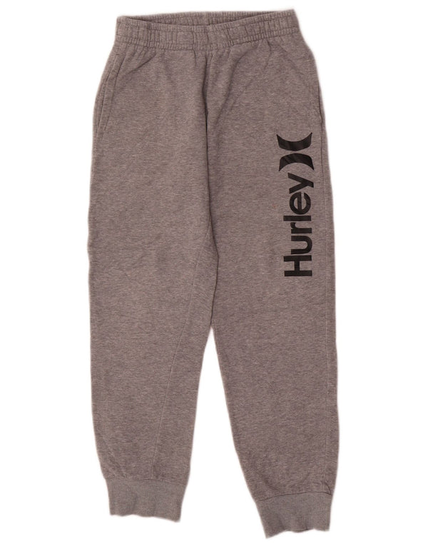 Hurley Jungen-Trainingshose mit Grafik, Jogginghose, 10–11 Jahre, Mittelgrau