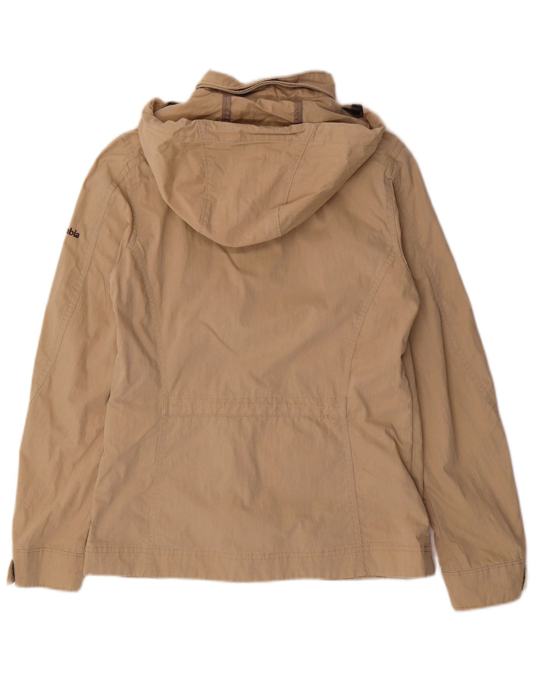 COLUMBIA Damen Bomberjacke mit Kapuze UK 6 XS Beige Baumwolle