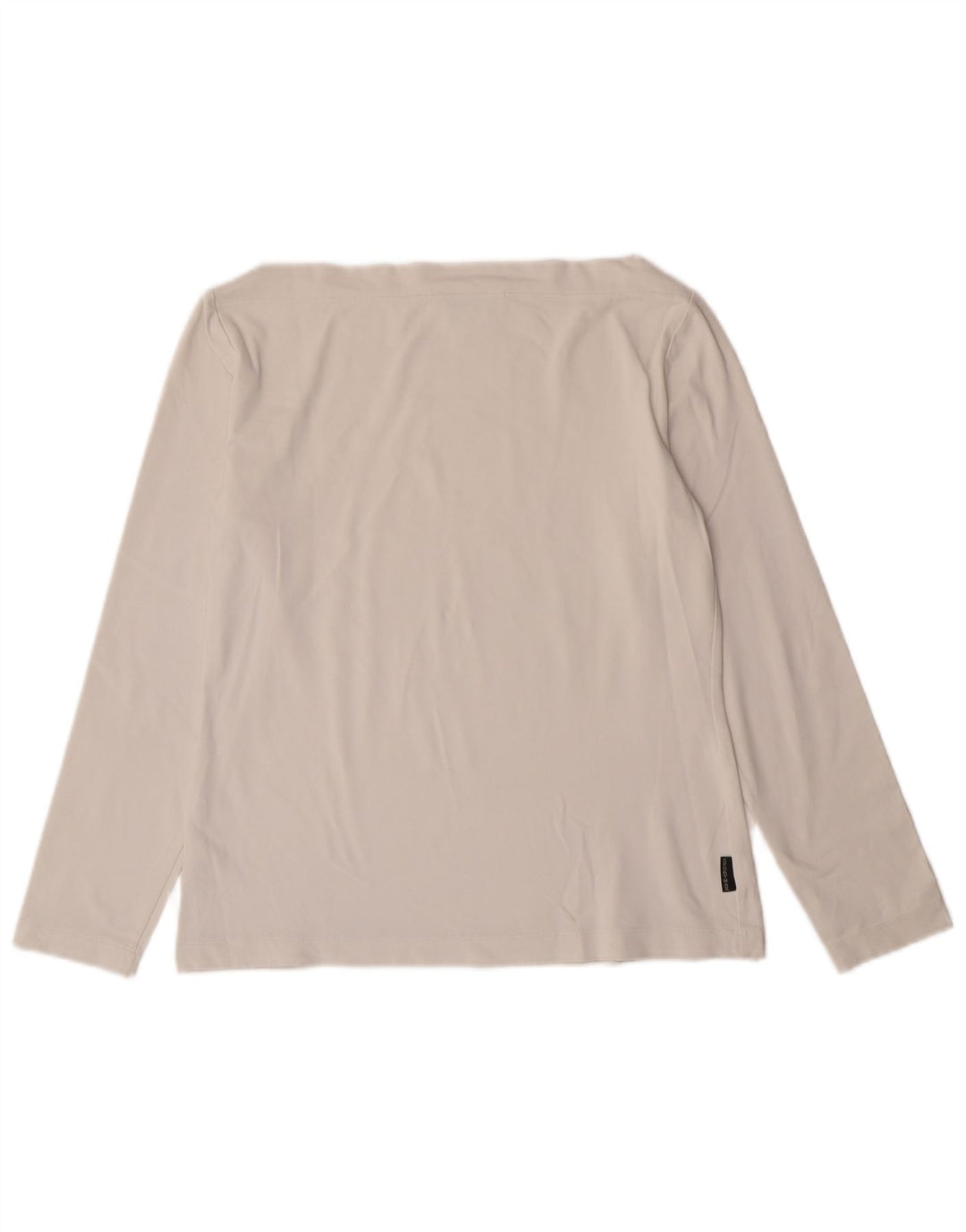 Sportmax Damen Crop Top Langarm UK 12 Medium Off White Polyamid