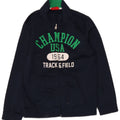 CHAMPION Boys Graphic Tracksuit Top Jacket 7-8 Years Small Navy Blue
