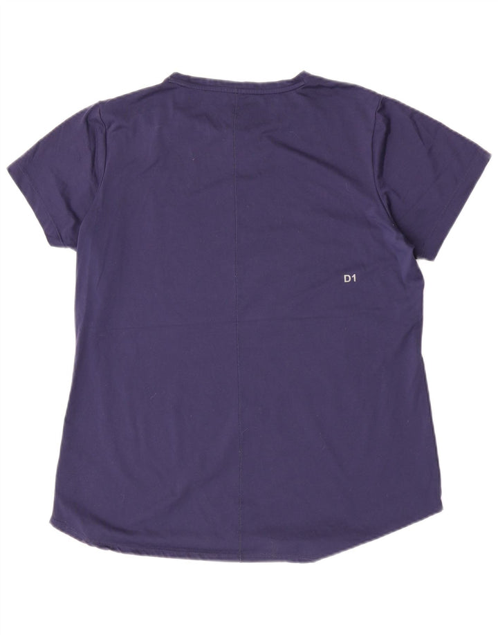 Asics Damen Graphic T-Shirt Top UK 16 Large Marineblau