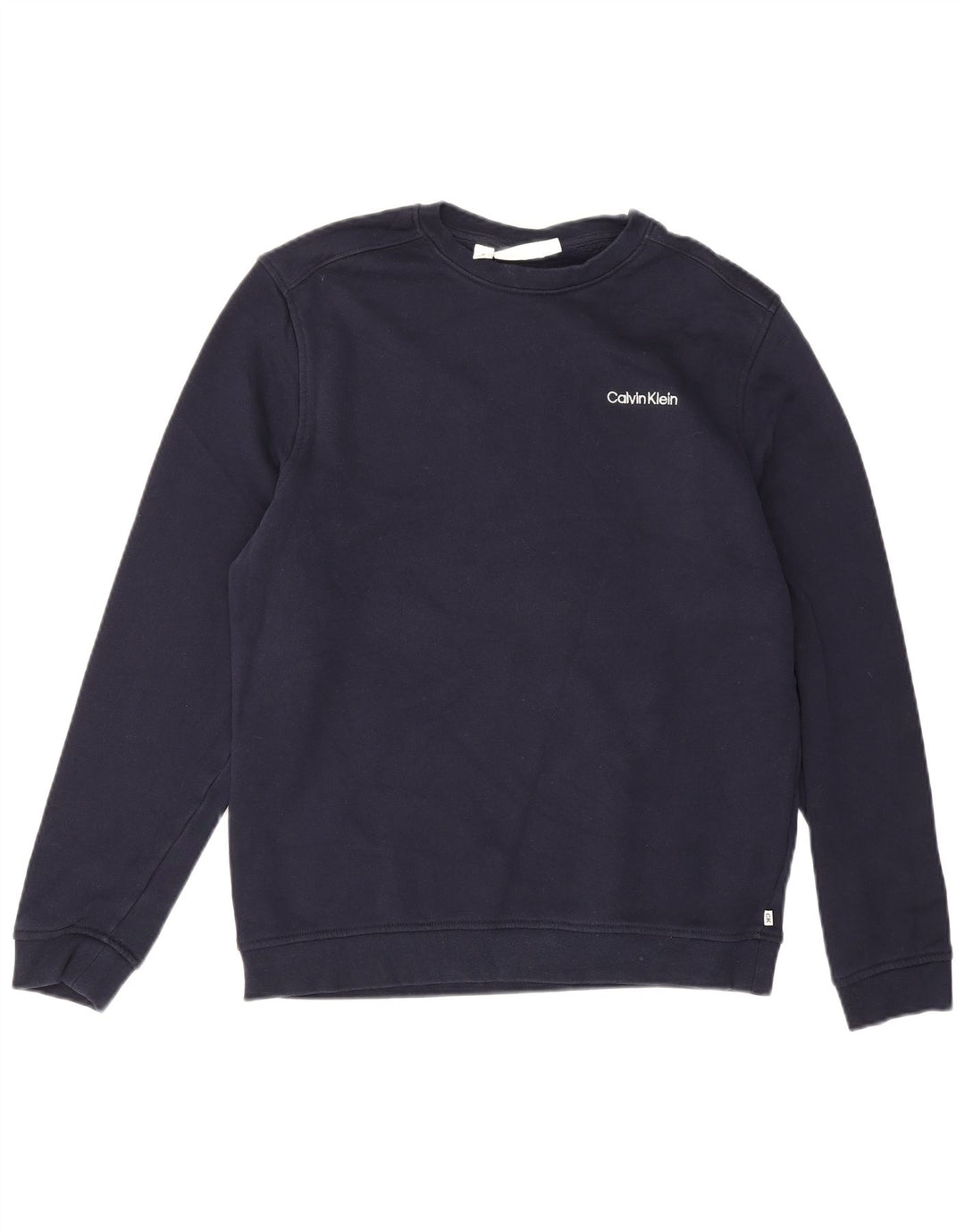 Calvin Klein Herren-Golf-Sweatshirt-Pullover, mittelmarineblaue Baumwolle