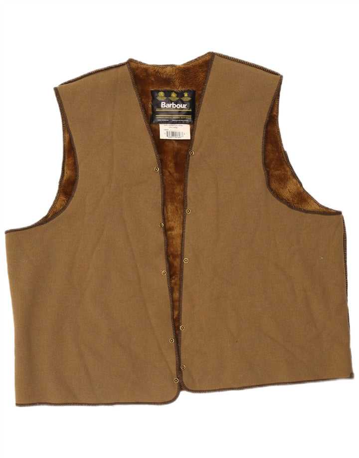 Barbour Herren-Sherpa-Liner-Gilet, Größe 52, großes braunes Acryl