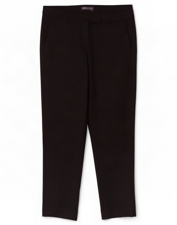 Marks & Spencer Damen Tapered Anzughose UK 14 Large W30 L26 Schwarz