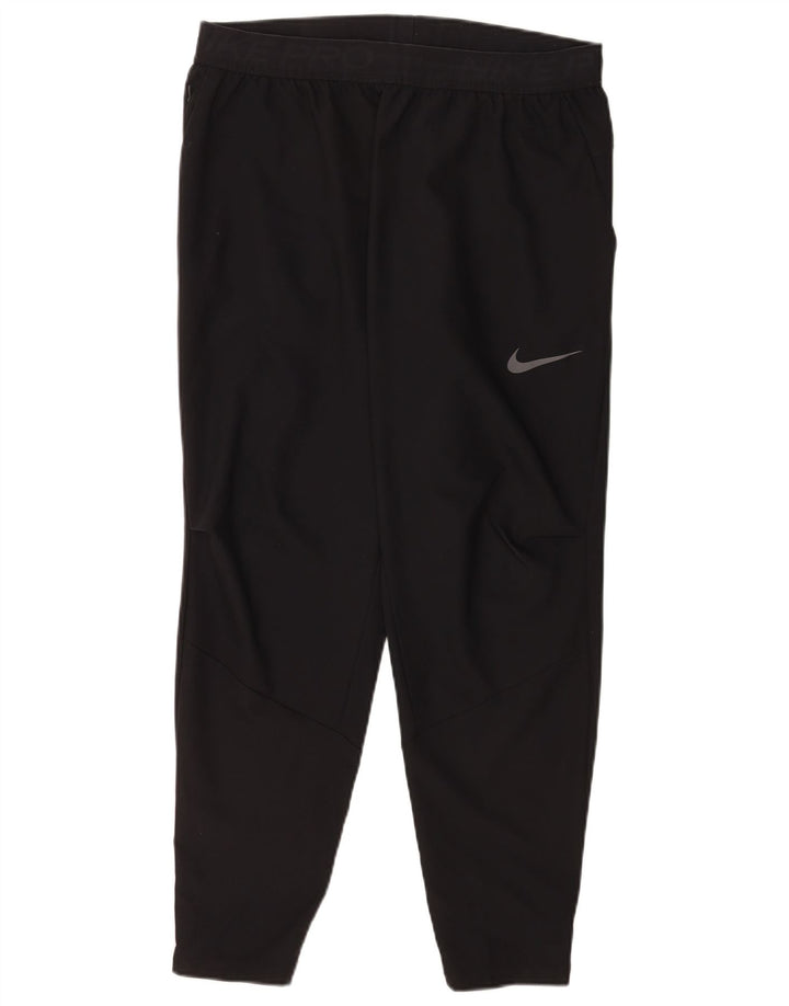 Nike Herren-Trainingshose mit Dri-Fit-Grafik, Größe L, aus schwarzem Polyester