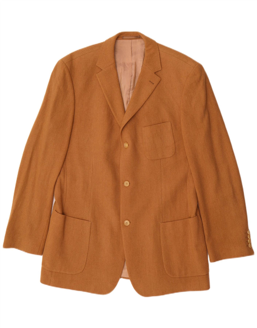 Hugo Boss Herren-Blazer mit 3 Knöpfen, UK 42, XL, beige Wolle