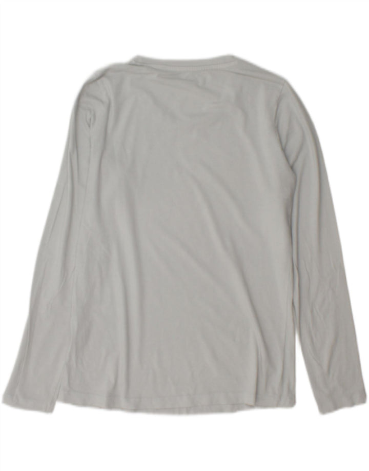PEPE Jeans Damen Graphic Top Langarm UK 14 Mittelgrau