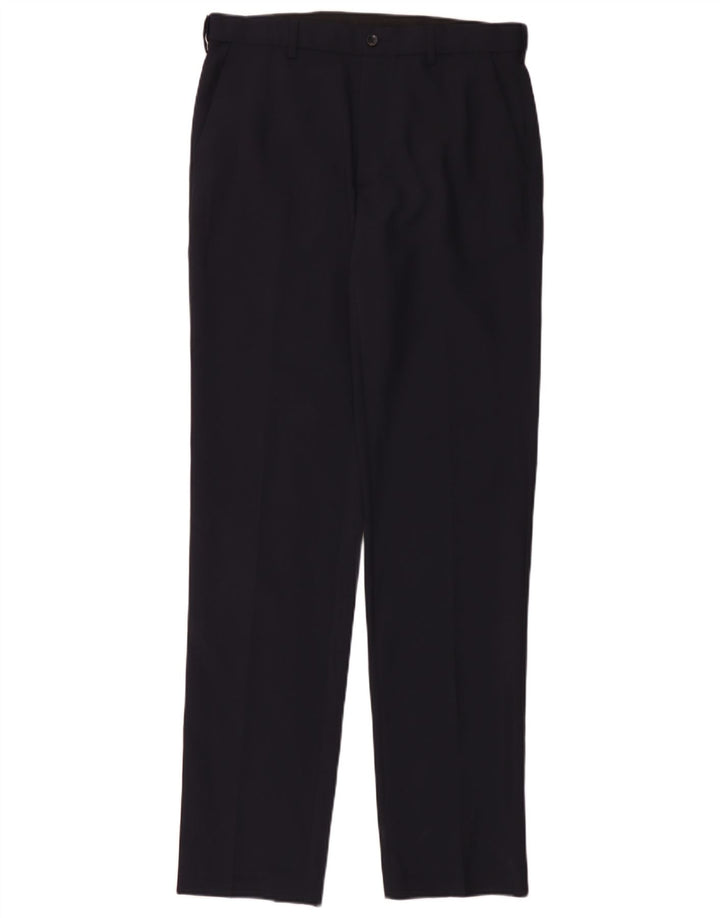 Marks & Spencer Herren-Chinohose mit normaler Passform, W32 L35, marineblaues Polyester