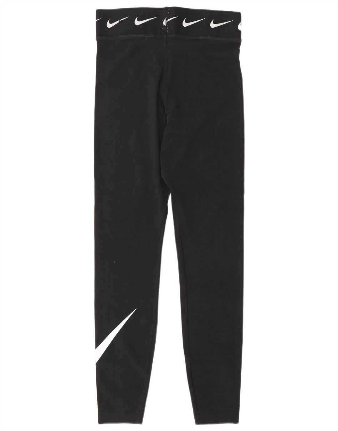 Nike Womens Graphic Leggings UK 10 Small Schwarz Baumwolle
