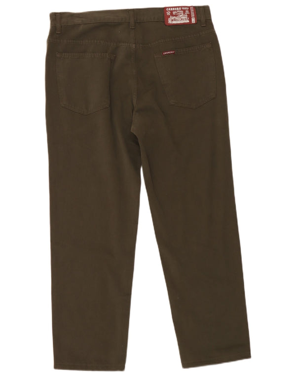 Carrera Herren 700 Straight Casual Hose IT 50 Large W34 L27 Khaki Baumwolle