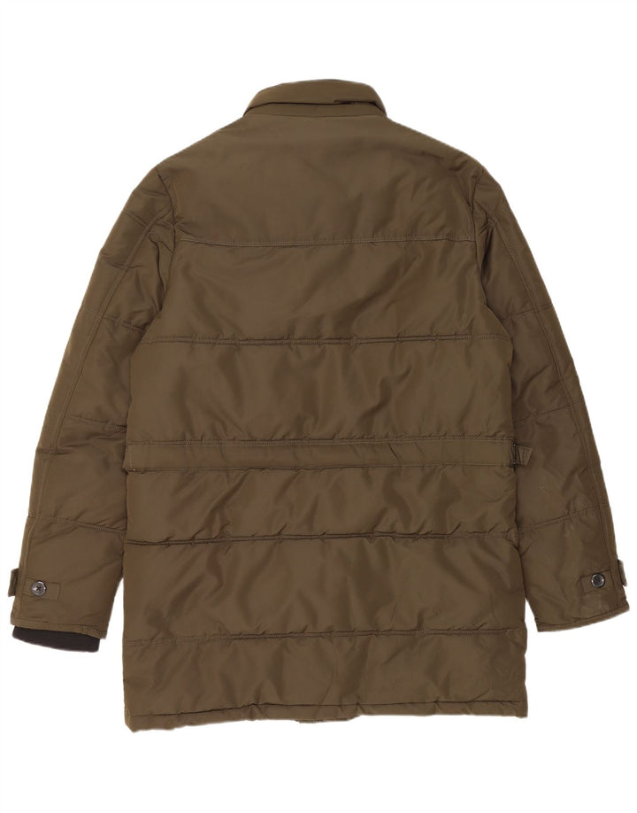 Zara Herren Wattierte Jacke UK 38 Medium Khaki