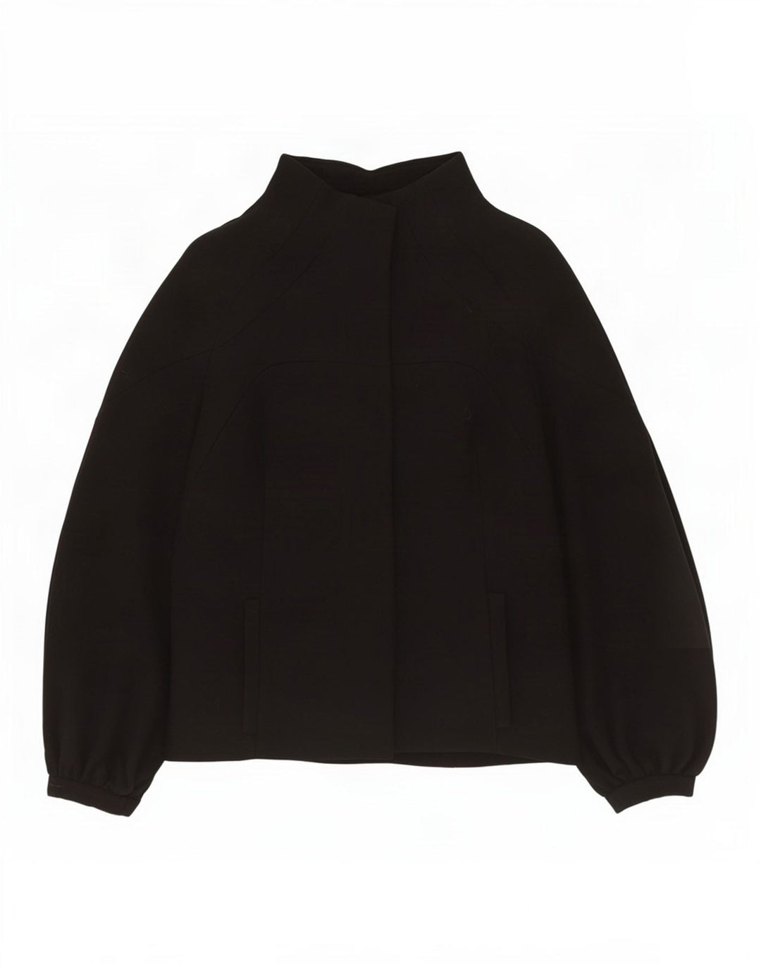 Zara Damen Blazer Jacke UK 12 Mittelschwarze Wolle