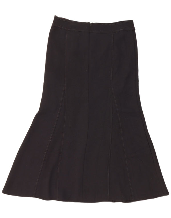 Marks & Spencer Damen-Rock in A-Linie mit hoher Taille, Gr. 14, L, W32, Schwarz