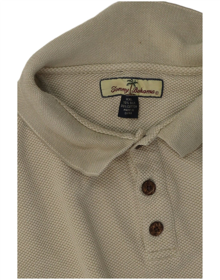Tommy Bahama Herren Poloshirt 2XL Grüne Seide