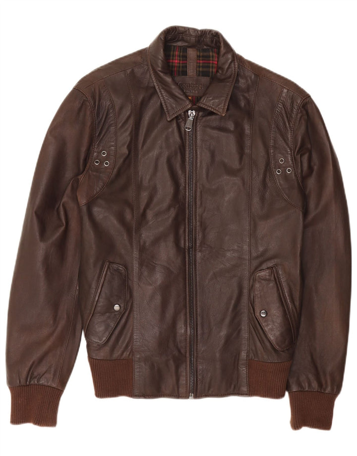 Conbipel Herren Lederjacke IT 46 Kleines braunes Leder