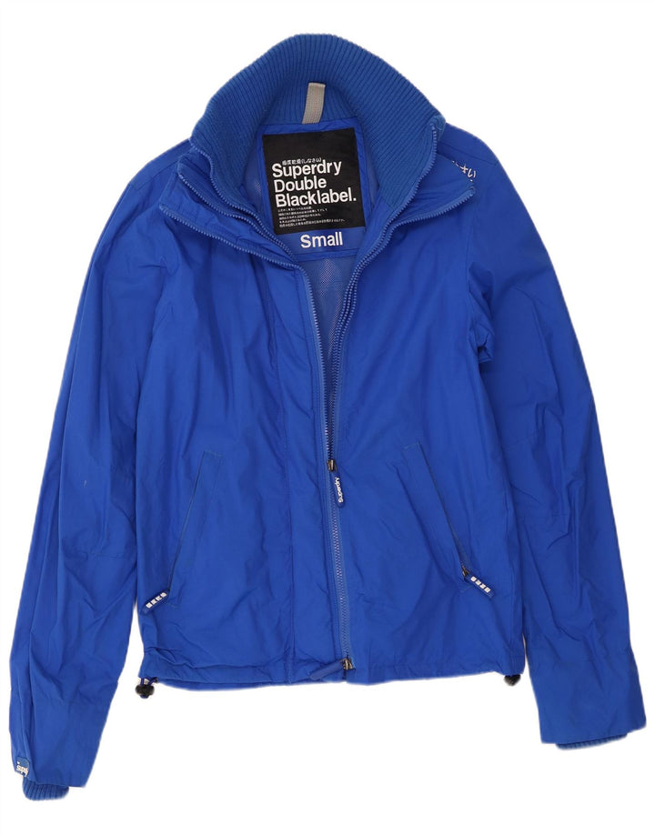 Superdry Herren Regenjacke UK 36 Small Blue Nylon