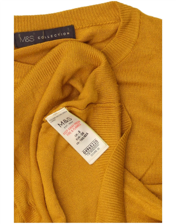 Marks & Spencer Damen-Strickjacke in Übergröße, Gr. 8, Gelb