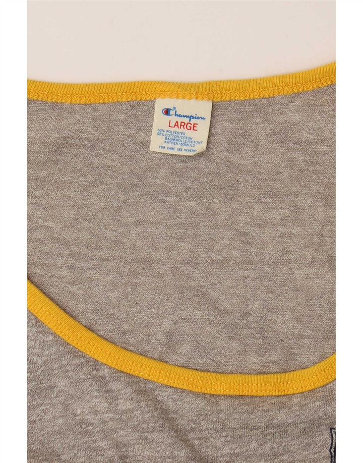 Champion Herren-Weste, groß, grau gestreift, Polyester