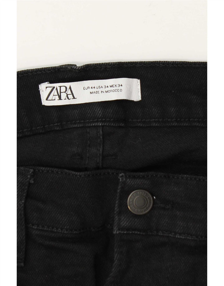 Zara Herren Slim Jeans EU 44 Large W34 L31 Schwarz